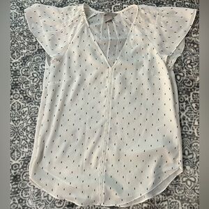 H&M White & black patterned Blouse